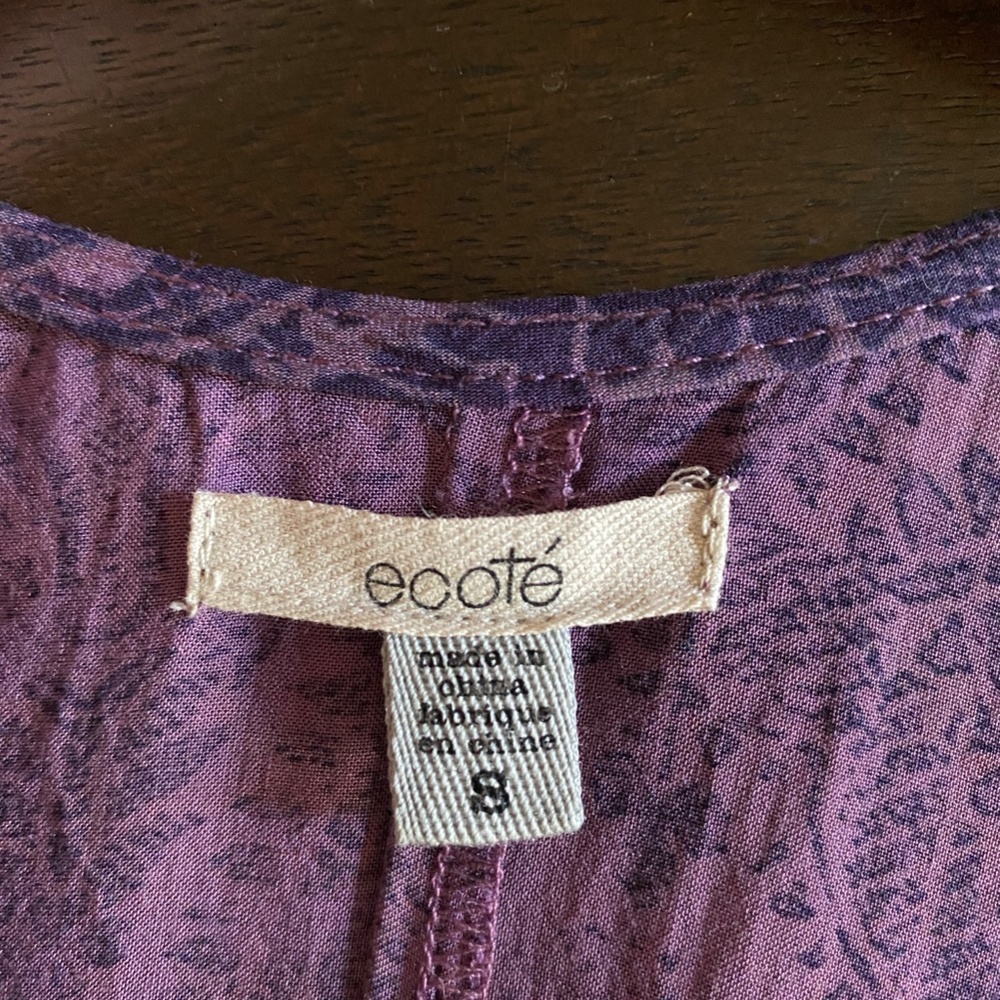 U.O. purple paisley swing dress - Picture 6 of 7